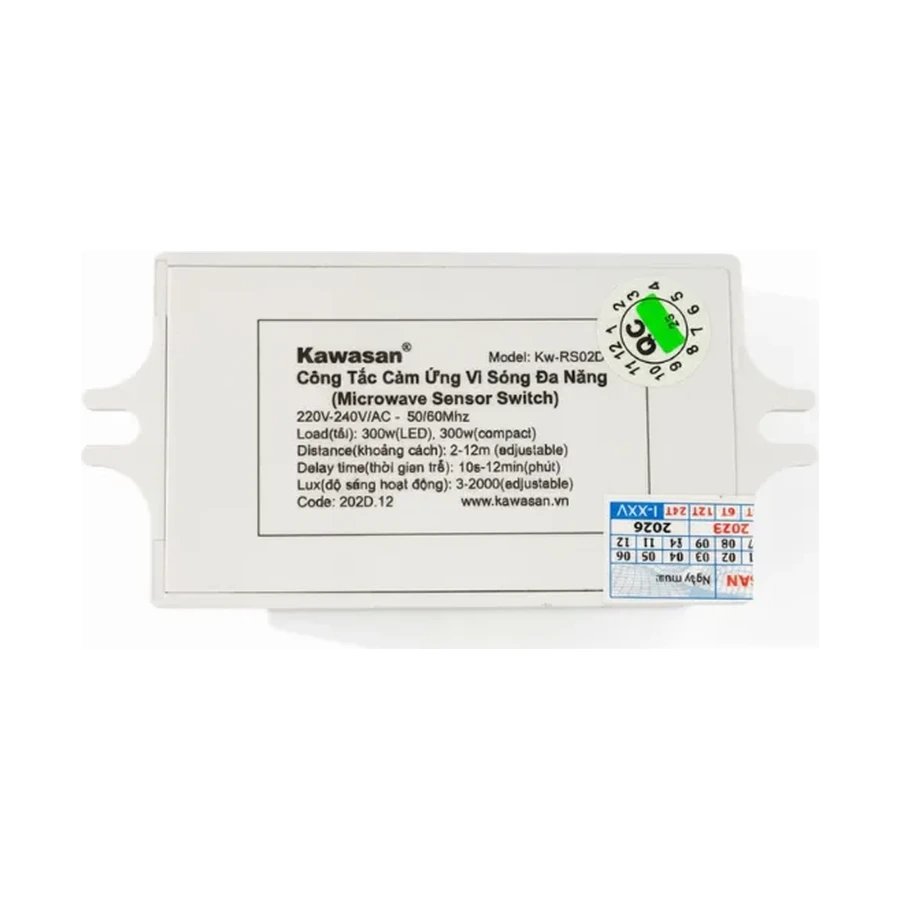 Tính năng nổi bật của Công Tắc Cảm Ứng Rada Vi Sóng Kawasan RS02D