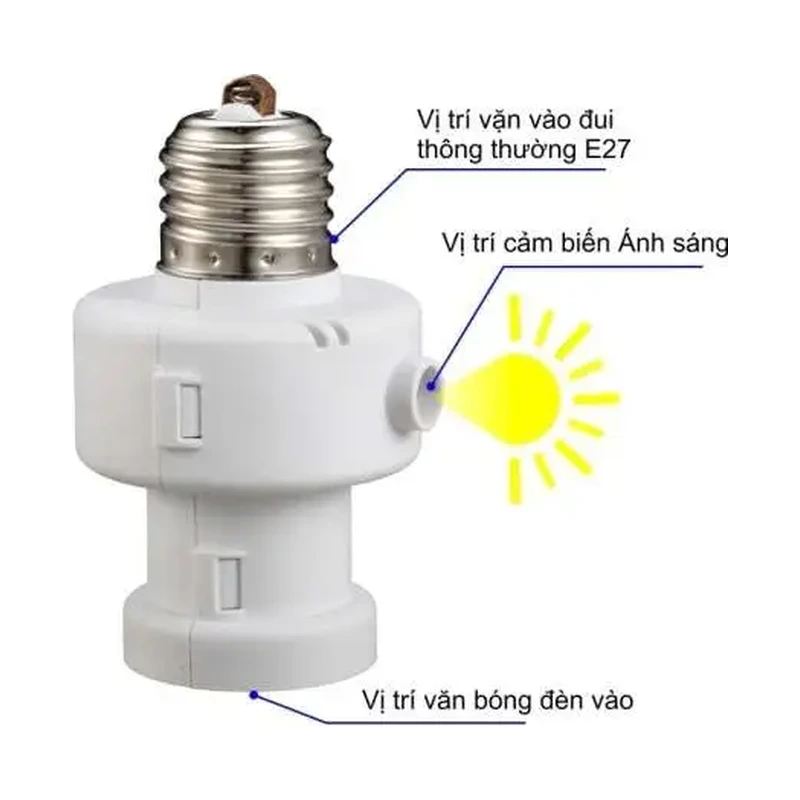 Đui Đèn Cảm Ứng Ánh Sáng Kawasan LSE27-Time Chính Hãng Kawasan - Giá Tốt Nhất