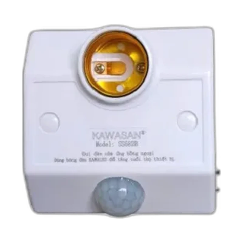 Đui Đèn Cảm Ứng Hồng Ngoại Có Điều Chỉnh, Nút Gạt Kawasan SS682B-G