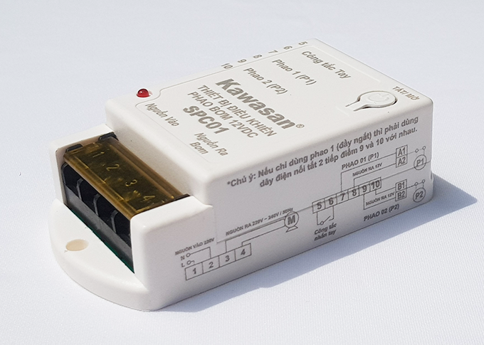 Thiết bị điều khiển phao 12VDC Kawasan SPC01