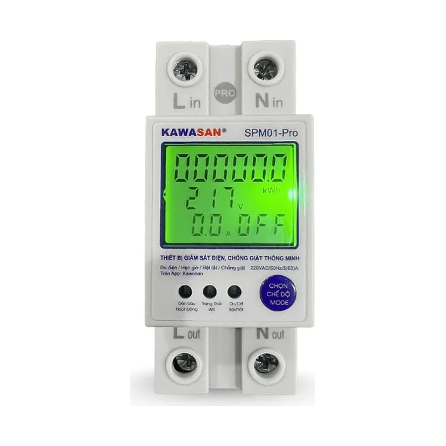 Thiết bị giám sát điện thông minh Kawasan SPM01-Pro