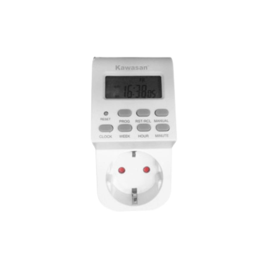 Ổ cắm hẹn giờ kỹ thuật số Kawasan TGE2B – hình sản phẩm
