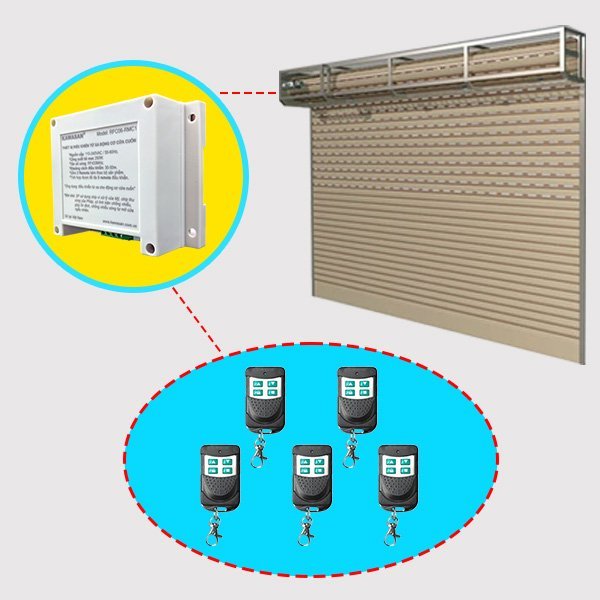 Công tắc điều khiển động cơ cửa cuốn Kawasan RFC06-RMC1 – hình chi tiết