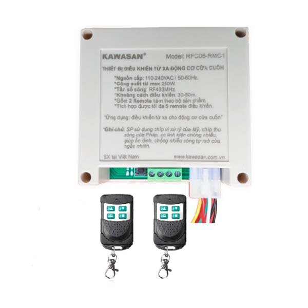 Công tắc điều khiển động cơ cửa cuốn Kawasan RFC06-RMC1