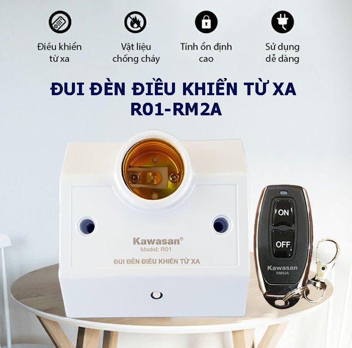 Đui đèn điều khiển từ xa Kawasan R01-RM2A