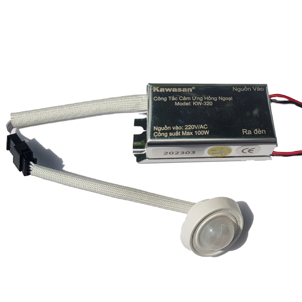 Công tắc cảm ứng hồng ngoại âm trần Kawasan KW-320 – hình chi tiết