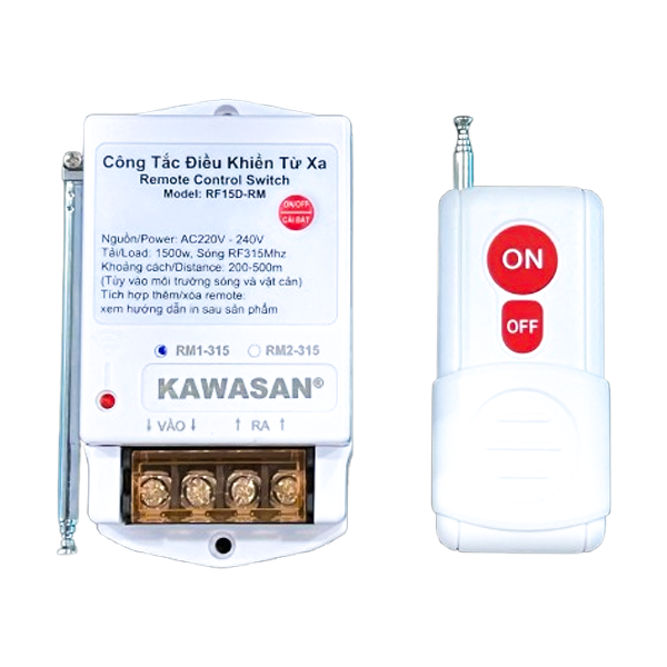Công tắc điều khiển từ xa Kawasan RF15D-RM