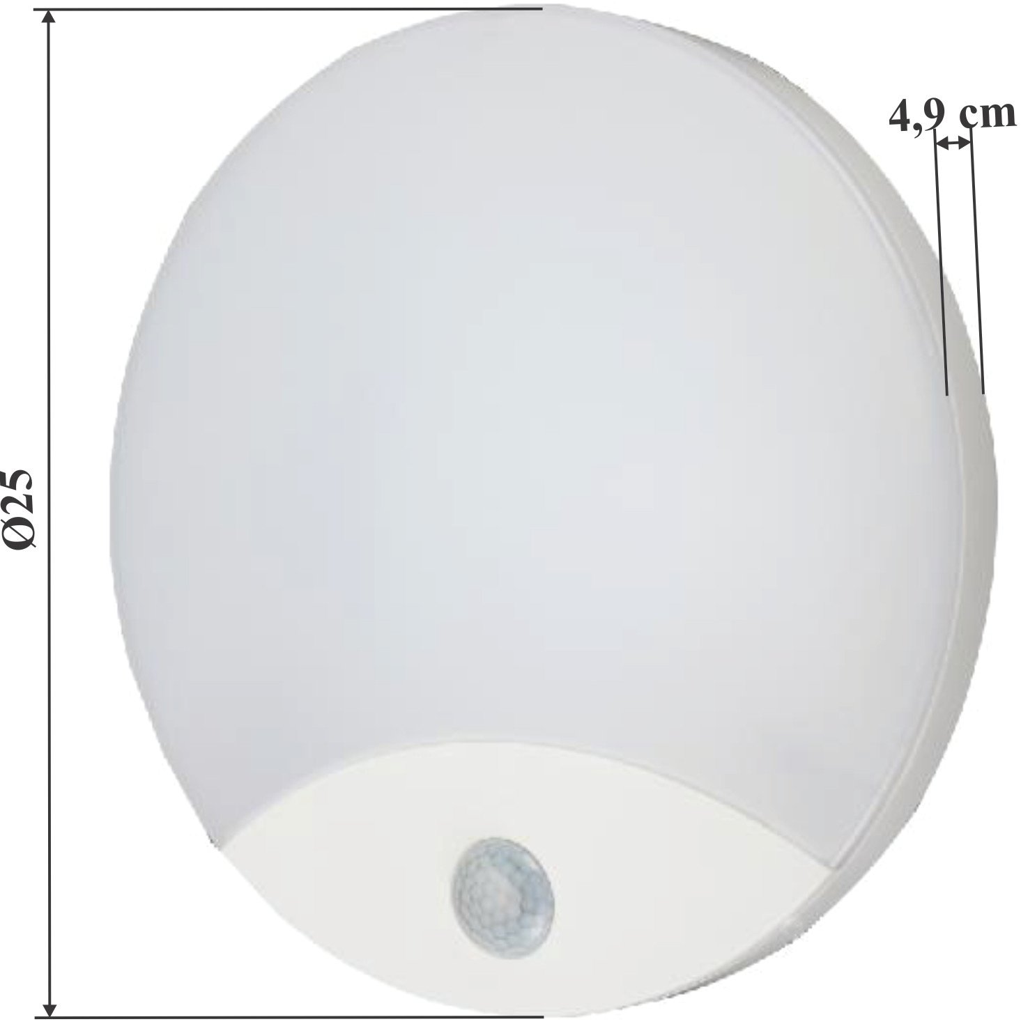 Đèn cảm ứng ốp trần hồng ngoại Kawasan PS329A-10W – hình chi tiết