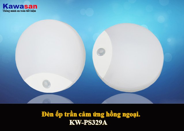 Đèn cảm ứng ốp trần hồng ngoại Kawasan PS329A-10W