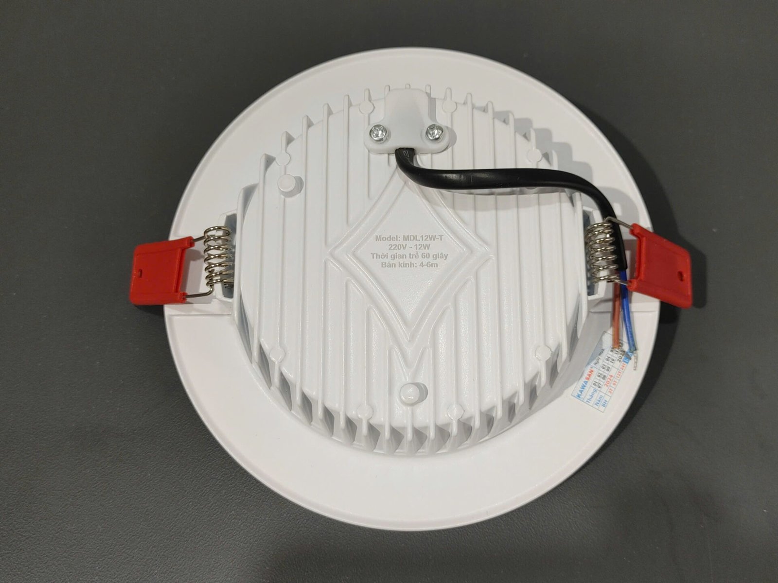 Đèn led âm trần cảm ứng vi sóng Kawasan MDL7W-T