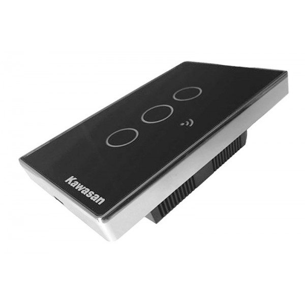 Công tắc cảm ứng chạm Kawasan CT3CB-Wifi-VB – hình sản phẩm