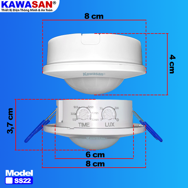 Công tắc cảm ứng chuyển động hồng ngoại Kawasan SS22
