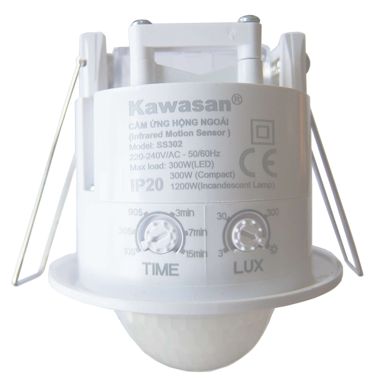 Công tắc cảm ứng hồng ngoại âm trần Kawasan SS302-3PIR