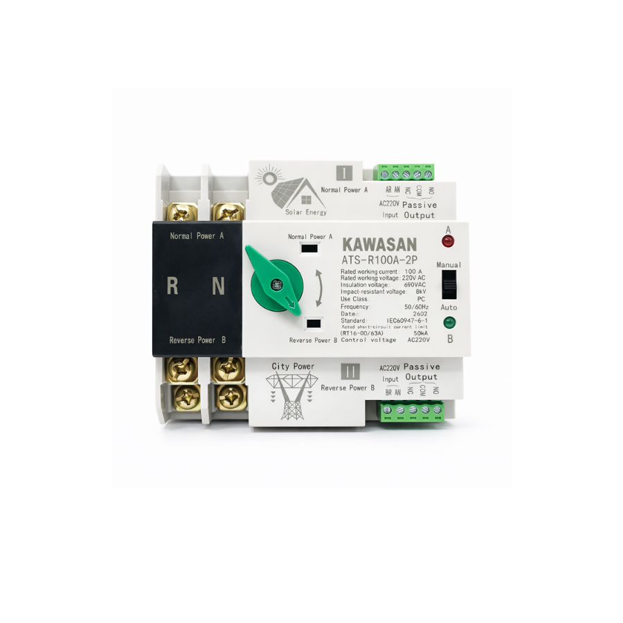 Bộ chuyển nguồn tự động ATS Kawasan ATS-2R100A-2P
